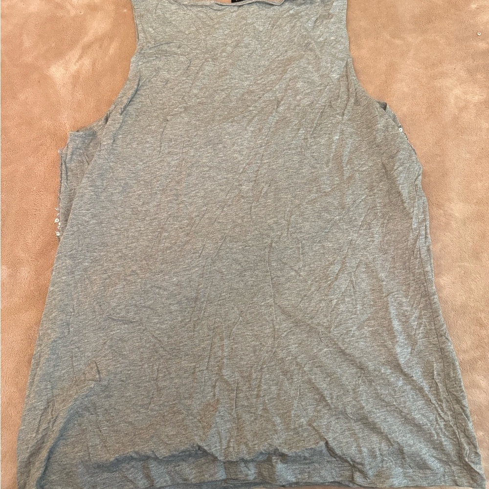 Talbots Silver Sequin Tank Top - Picture 3 of 3